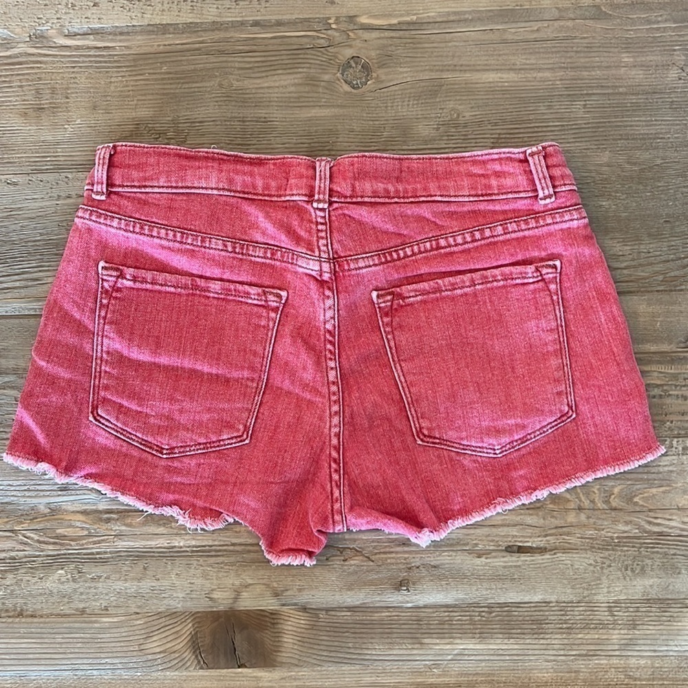 Frame Denim Le Cutoff Shorts, Crimson Shadow size 24 - Picture 5 of 5